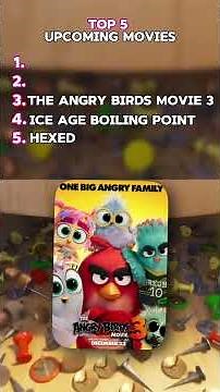 🏆Top 5 UPCOMING animated movies! #hexed #iceage #angrybirds #gatto #forgottenisland #disney