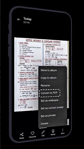 How to Convert Photo to PDF on Phone 📱 | Direct & Easy Method 🔥| #shorts