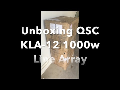 Unboxing QSC KLA 12 1000w Line Array speaker