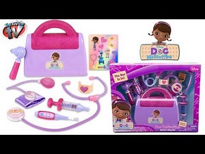 DOC MCSTUFFINS DOCTORS KIT BAG Playset Toy Review DISNEY JUNIOR Family Video