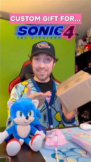 I MADE A SECRET GIFT FOR THE SONIC MOVIE 4 TEAM!