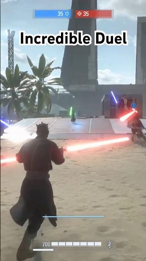 Incredible Darth Maul Duel😱 #starwars #battlefront2
