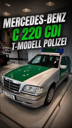 Mercedes-Benz C220 CDI Polizei Wagon 🚔 | Germany’s Iconic Police Car! #shorts