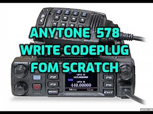 Anytone 578 Pro III - Write a code plug from scratch-Hotspot and Repeater