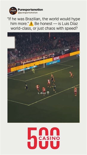 Pure.Sports.Motion on Instagram: "They tried to box him in. He turned the box into a battlefield. ⚔️ Luis Díaz plays like every sprint is personal. Like every defender disrespected his journey. No academy polish. No luxury path. Just raw streets, burning lungs, and a refusal to slow down. When he runs, defenders panic. When he cuts inside, stadiums rise. This isn’t flair for applause — this is survival football turned elite. From Colombia’s shadows to Europe’s brightest nights — Díaz doesn’t ada