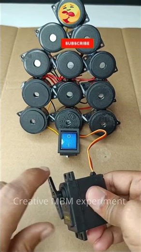 I Turned a Metal Gear Servo Motor Into 12 Buzzers #generator #diyprojects #shorts