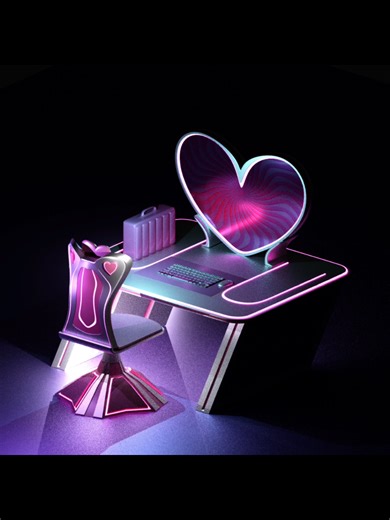 Creative 3D Computer Station Design in Blender