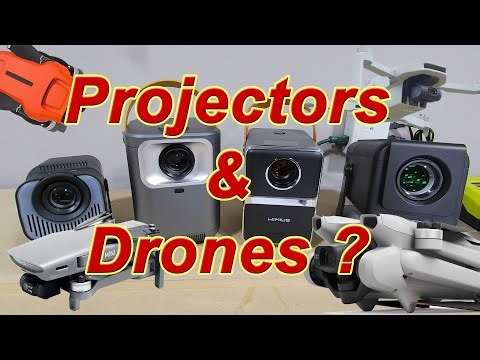 Portable Mini Projectors - Drone Footage on the big screen. 🥳😱👍🥰 Good Idea??