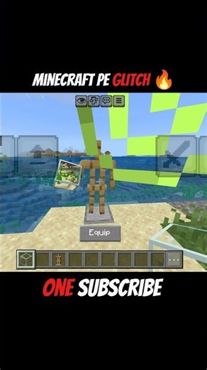 best minecraft pe glitch 😲 #minecraft #gaming