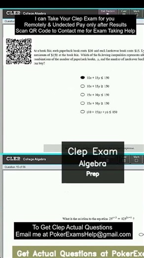 Clep Exam Algebra Prep #CLEP#CLEPAlgebra#collegealgebra #clepexam