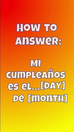🎉 How to Say Your Birthday in Spanish! 🇪🇸 | Beginner Spanish