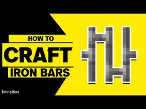How to Craft Iron Bars in Minecraft