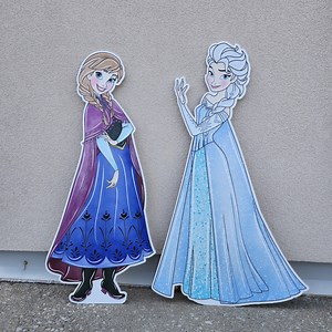 Frozen Birthday Standee Elsa Anna Party Decor | Winter Princess Lawn Sign | Kids Birthday Party Decoration Frozen Cutouts - Etsy