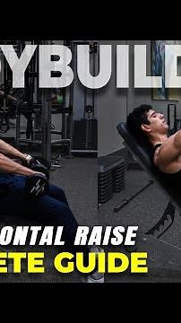 Seated Dumbbell Frontal Raise | COMPLETE GUIDE | target the front delts in the lengthened position