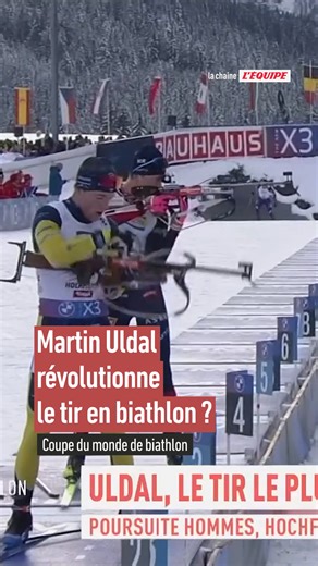 Vainqueur pour la première fois en Coupe du monde de biathlon ce jeudi au Grand-Bornand, le Norvégien Martin Uldal a une technique tout à fait particulière qui pourrait bien révolutionner le biathlon à l'avenir ! #biathlon | la chaine L’ÉQUIPE
