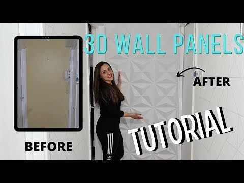 3d Wall Panels - How to install them - Tutorial - Easy!