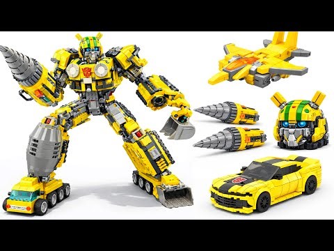 I Built an Upgrade LEGO Bumblebee from ALL Construction Vehicles! BricksUP