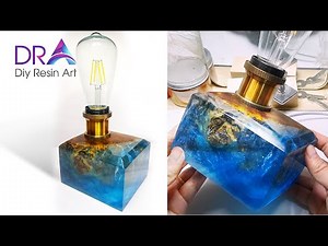 Easy making epoxy resin Lamp wood Vintage | Diy Resin Art
