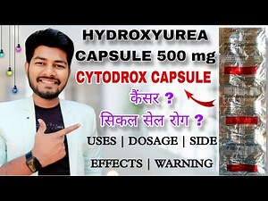Hydroxyurea Capsules Ip 500 mg: Cytodrox Capsule (Cancer, Sickle Cell Anemia)
