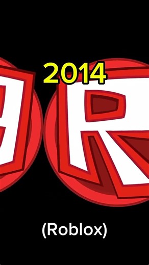 Roblox logos throughout the years 😮 #roblox #robloxedit