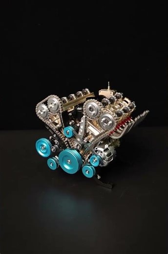 This Mini V8 Engine Runs SO SMOOTH #stem #enginemodel