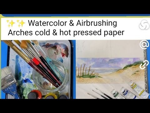 Watercolor & Airbrushing demo...🎨