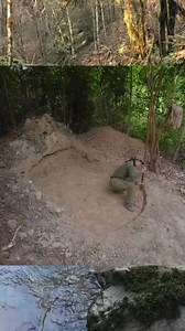 Build wooden shelter #shelter #building #wood #viral #bushcraft #primitive #woodworking #design #diy | Woodland Camping