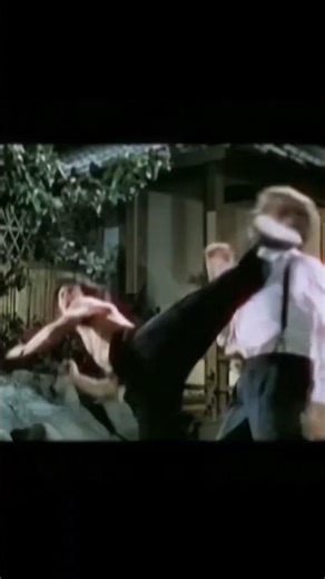 Bruce Lee kick power 😳 #shortsvideo #brucelee