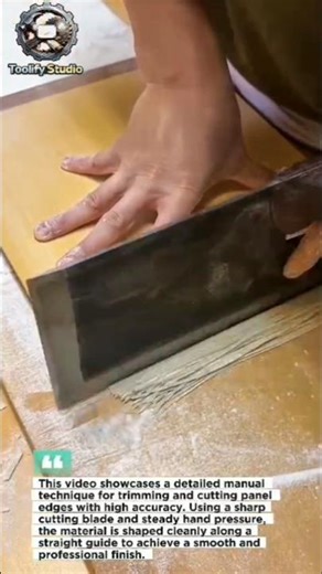 Clean Edge Panel Cutting Technique | Manual Precision Trim Method.
