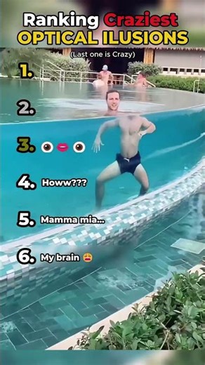 Ranking Craziest Optical Illusions Ever #mindblown #illusions #shorts