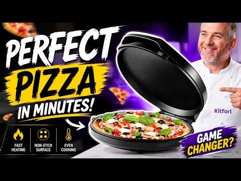 Kitfort KT-1681 Pizza Maker Review 🍕 Fast Homemade Pizza in Minutes!