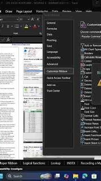 How to Customise Ribbon in Excel