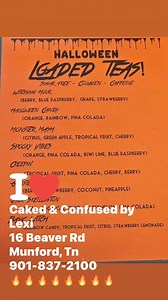 COME SEE US!! WE OPEN AT 7AM! GET A LOADED TEA, A COFFEE, HOMEMADE MUFFINS…ALONG WITH OUR REGULAR BREAKFAST MENU! ☕️ 🔥. 👉🏼WE OFFER CURBSIDE👈🏼 | Caked and Confused by Lexi