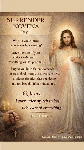 Surrender Novena Day 1 | Let Go of Worry and Trust God