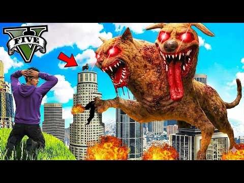 ကြောင်တစ်ပိုင်းခွေးတစ်ပိုင်း CATDOG ကြီး မြို့ထဲဝင်လာပြီ | I found CATDOG MONSTER in GTA V