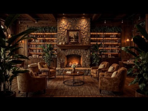 🔥📚 6 Hours of Cozy Library Fireplace – Warm Fire Ambience for Reading & Relaxation