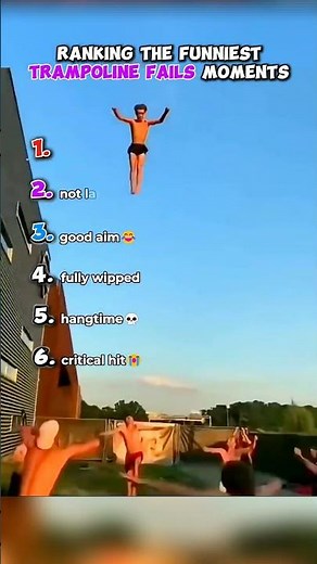 Ranking The Funniest Trampoline Fails Moments 🤣🤣