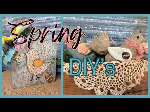 Wood Scraps ~ Fabric ~ Spring Crafts