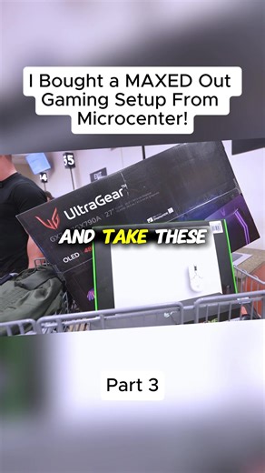 I Bought a MAXED Out Gaming Setup From Microcenter!#fyp #pctips #pcbuild #setup #gammingsetup