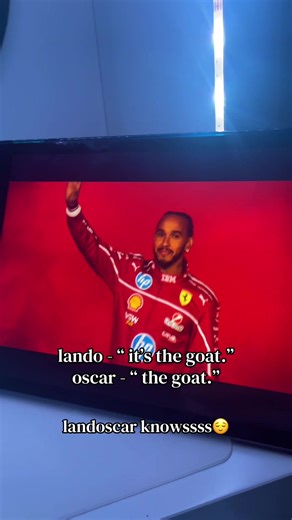 landoscar knowsssss🫶🏻 the one & only goat LH #oscarpiastri #landonorris #lewishamilton #f1 #fyp