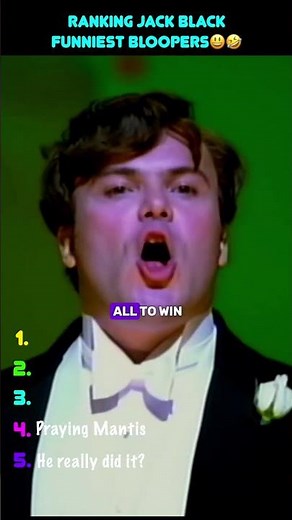 Ranking Jack Black Funniest Bloopers😃🤣 #funny #bloopers #movies