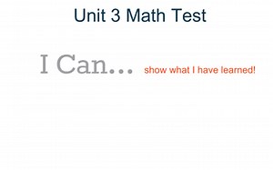 Math Expressions Unit 3 Test Form A | Educreations