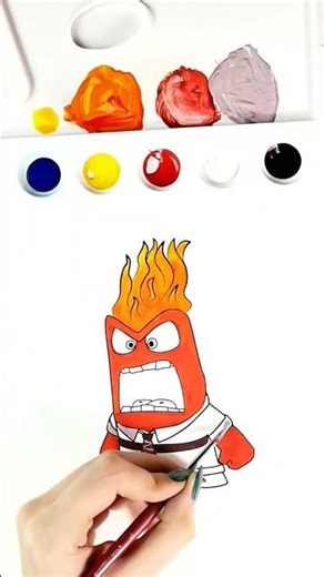 Coloring Anger from Inside Out 😡🎨