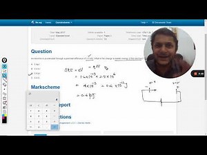 An electron is accelerated through a potential difference of 2.5 MV. [Simple Method]
