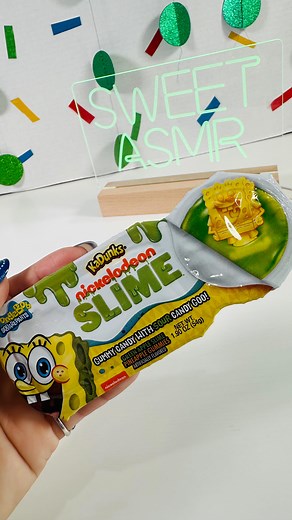 Sweet ASMR on Instagram: "SpongeBob Nickelodeon Slime KaDunks #candy #spongebob #kadunks"