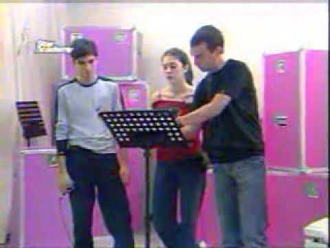 STAR ACADEMY 2. NOLWENN ET FABIEN RÉPÉTITION DE LA GROUPIE DU PIANISTE ( FRANCE GALL )