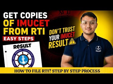IMUCET Result Scam? ⚠️ Get Your Response Sheet & Answer key via RTI