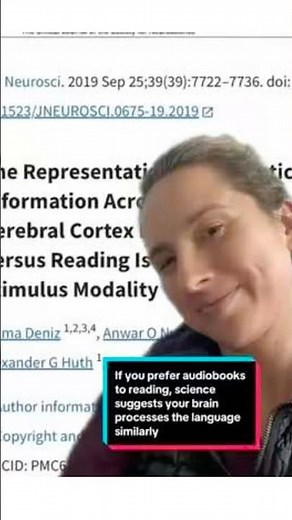 If you prefer audiobooks to reading, science suggests your brain processes the language similarly