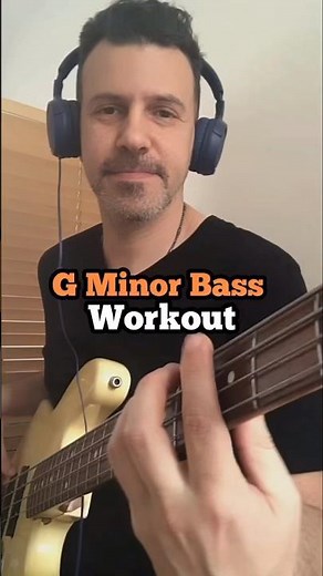 🔥 Ultimate G Minor Bass Exercise: Pentatonic Scales, Diminished Runs & More! #shorts