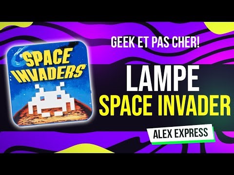 Space Invaders Geek Lamp by Numskull: A must-have for retro fans